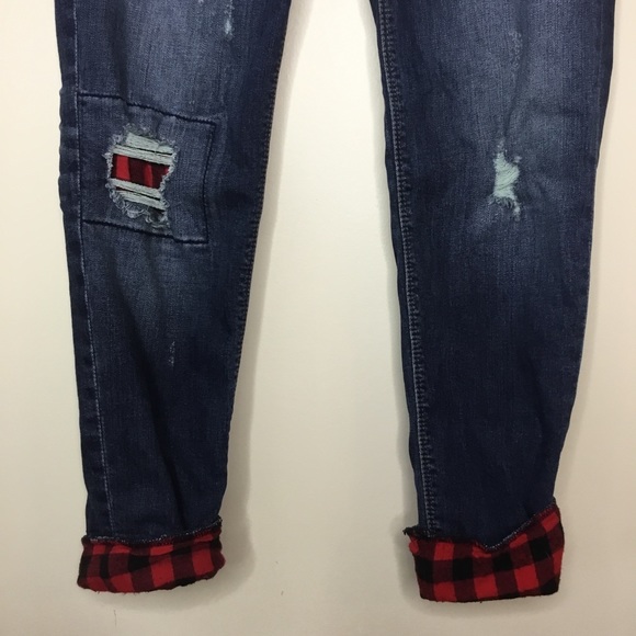 Sneak Peek Boyfriend Distressed Skinny Jeans Sz 5 Junior - Picture 3 of 8